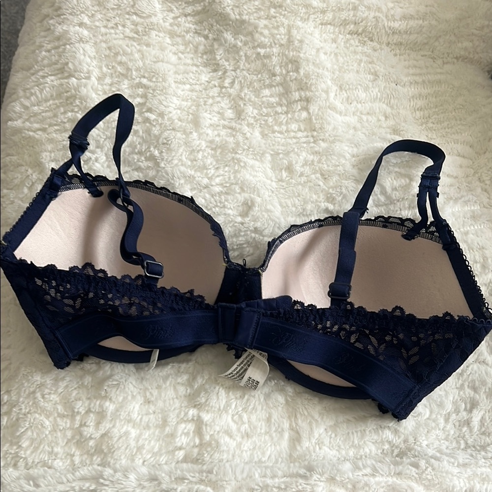 PINK by Victorias Secret 34D Balconette Pushup Bra - Picture 2 of 2